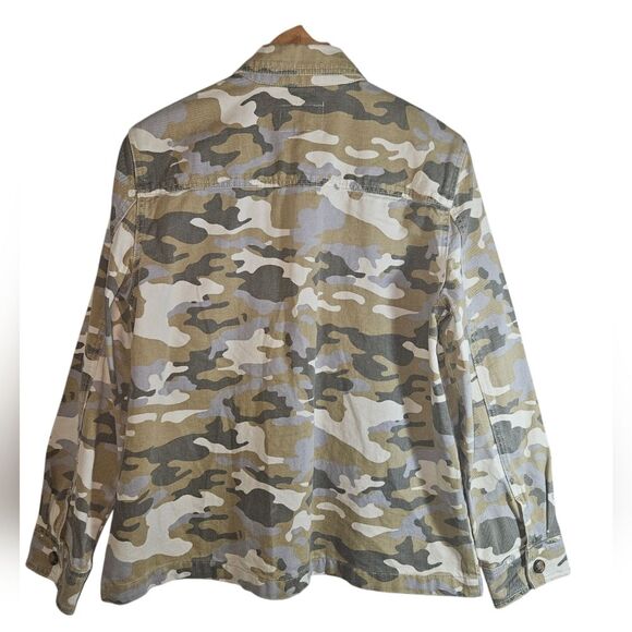 Velvet Heart Denim Camoflauge Military Jacket Size L - Picture 2 of 7